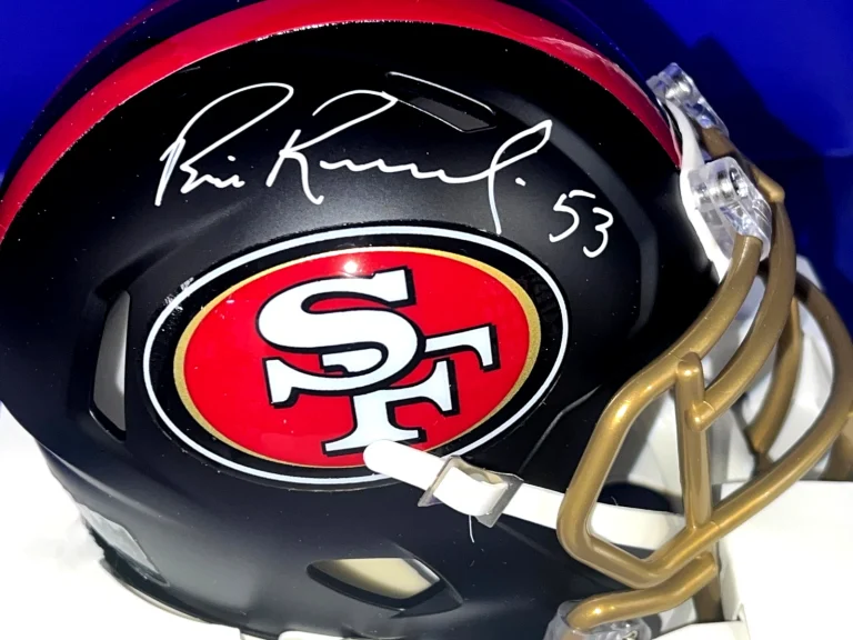 BILL ROMANOWSKI  SAN FRANCISCO 49ERS  JSA AUTHENTIC SIGNED RIVALRY MINI HELMET