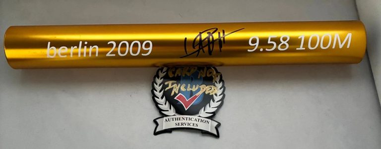 Usain Bolt Signed Baton 2009 Berlin 9.58 World Record Olympics Beckett BAS 2 COA
