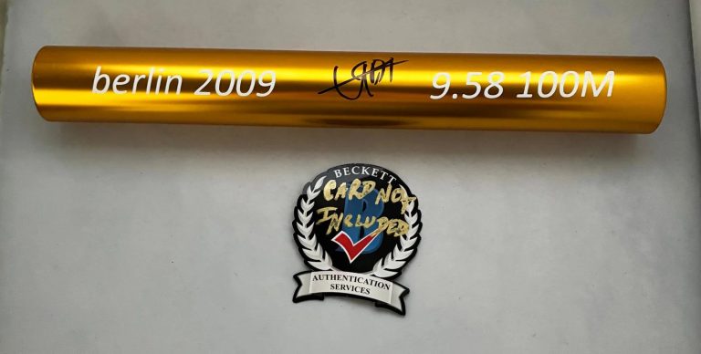 Usain Bolt Signed Baton 2009 Berlin 9.58 World Record Olympics Beckett BAS 3 COA