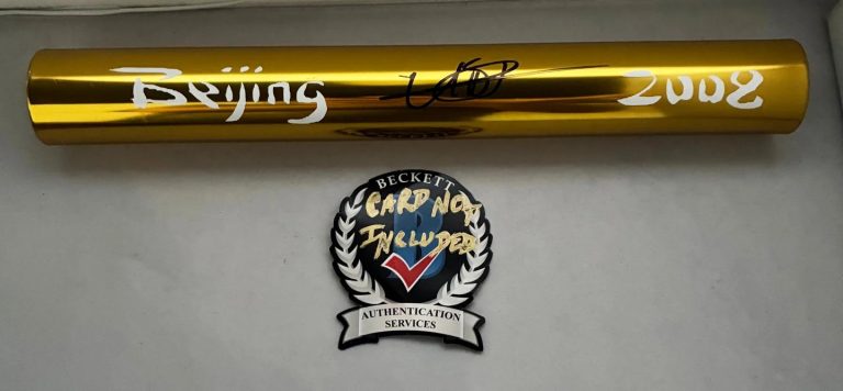 Usain Bolt Signed Baton 2008 Beijing Olympics Beckett BAS COA