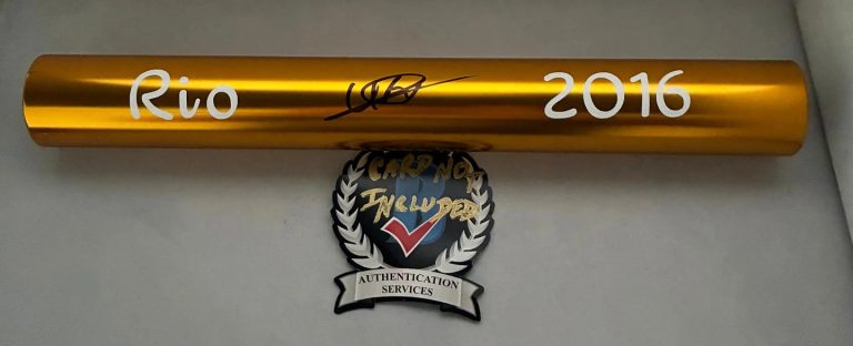 Usain Bolt Signed Baton 2016 Rio Olympics Beckett BAS COA