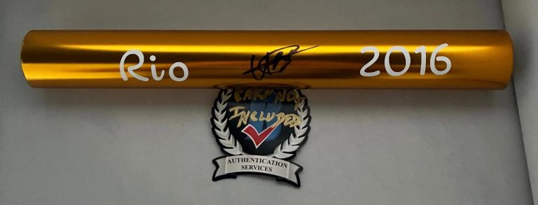 Usain Bolt Signed Baton 2016 Rio Olympics Beckett BAS 1 COA