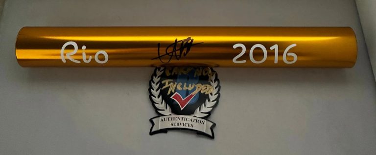 Usain Bolt Signed Baton 2016 Rio Olympics Beckett BAS 2 COA
