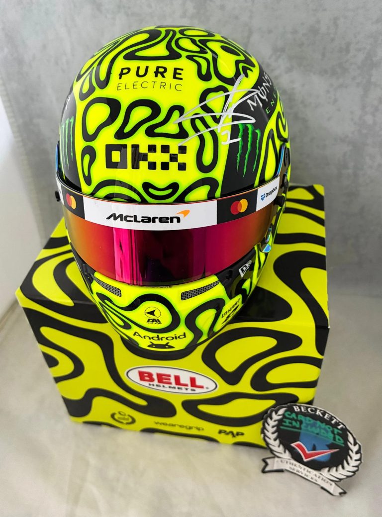 Lando Norris Signed Helmet 1:2 2025 Season McLaren F1 BAS COA
