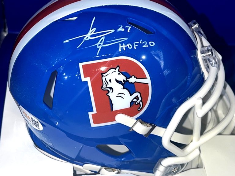 STEVE ATWATER DENVER BRONCOS HOF 20 JSA AUTHENTIC SIGNED THROW BACK  MINI HELMET