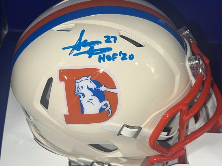 STEVE ATWATER DENVER BRONCOS HOF 20 JSA AUTHENTIC SIGNED RETRO MINI HELMET