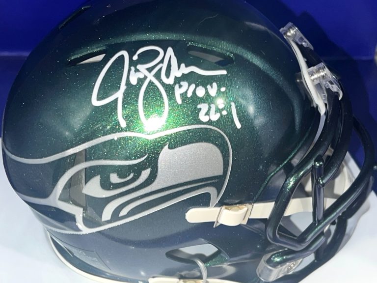 JIM ZORN SEATTLE SEAHAWKS JSA AUTHENTICATED SIGNED RIVALRY MINI HELMET
