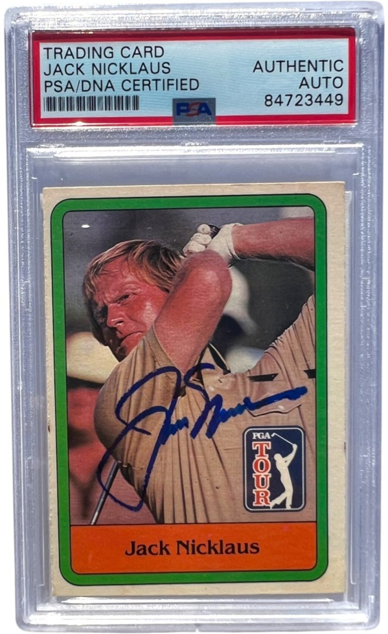 Jack Nicklaus Signed 1981 Donruss Golf #13 RC Rookie PSA PSA/DNA AUTO
