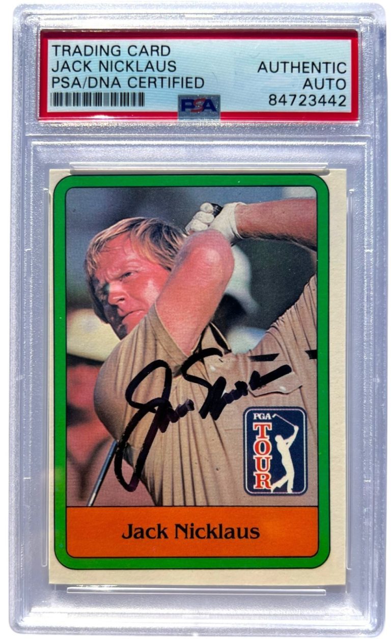 Jack Nicklaus 1981 Donruss Golf #13 Signed Rookie Card PSA/DNA AUTO