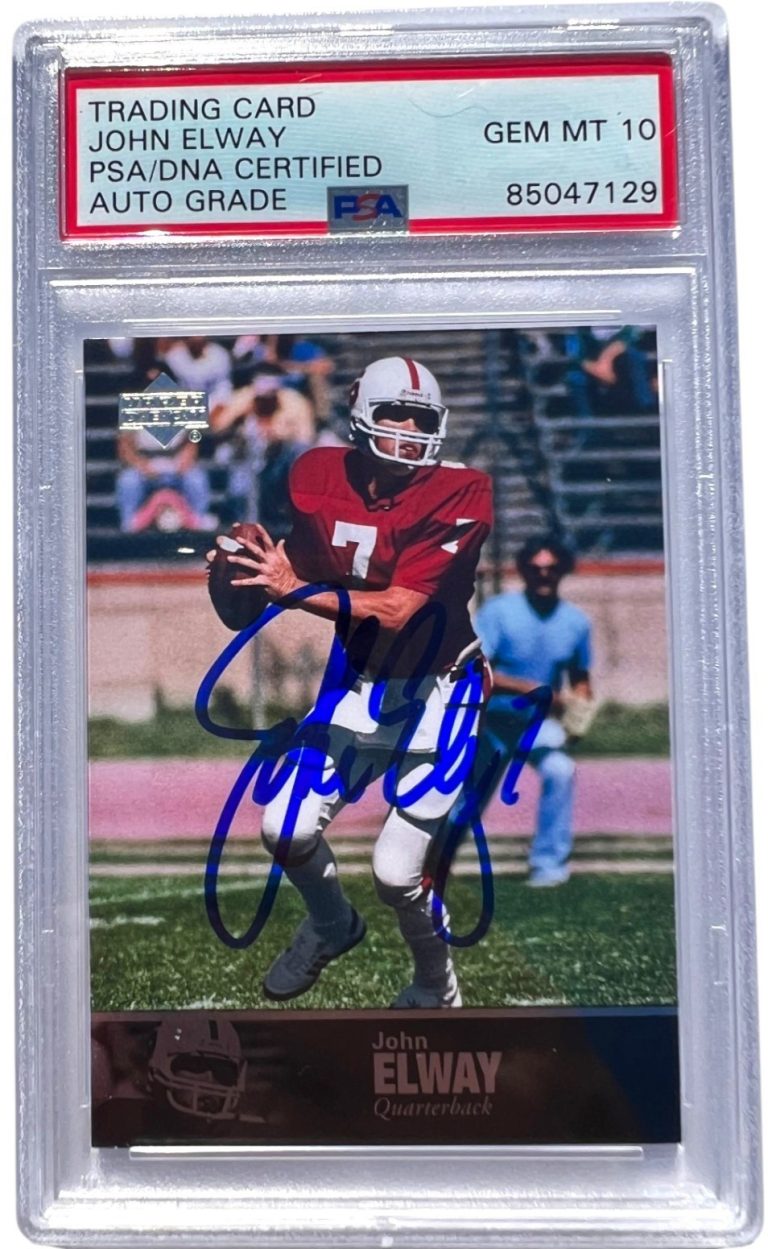2011 Upper Deck College Football Legends John Elway Signed PSA 10 AUTO