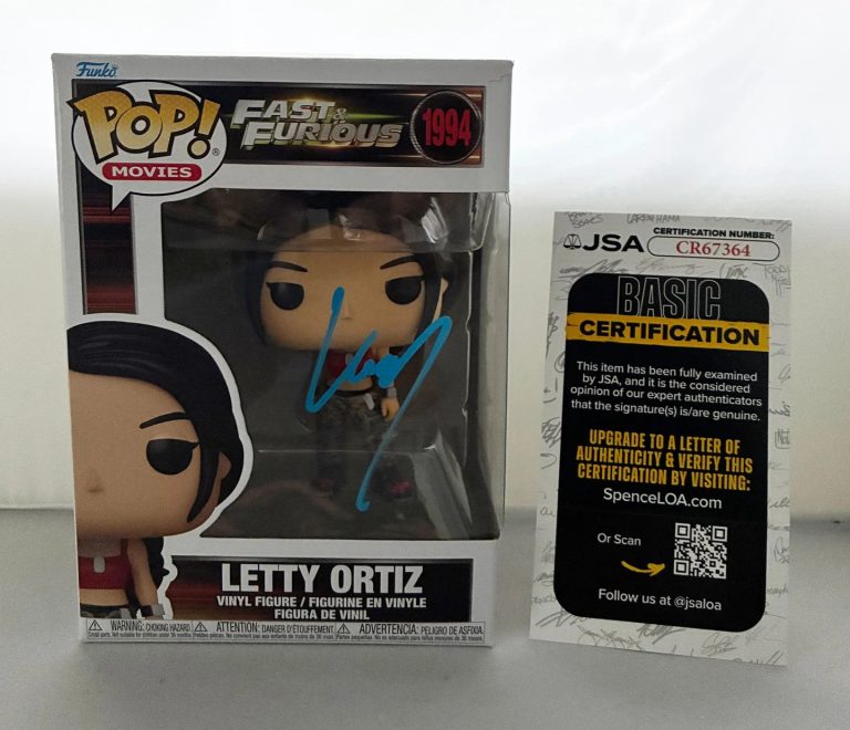 Michelle Rodriguez Signed Funko Pop Letty Ortiz Fast & Furious JSA 2 COA