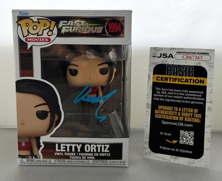 Michelle Rodriguez Signed Funko Pop Letty Ortiz Fast & Furious JSA 3 COA