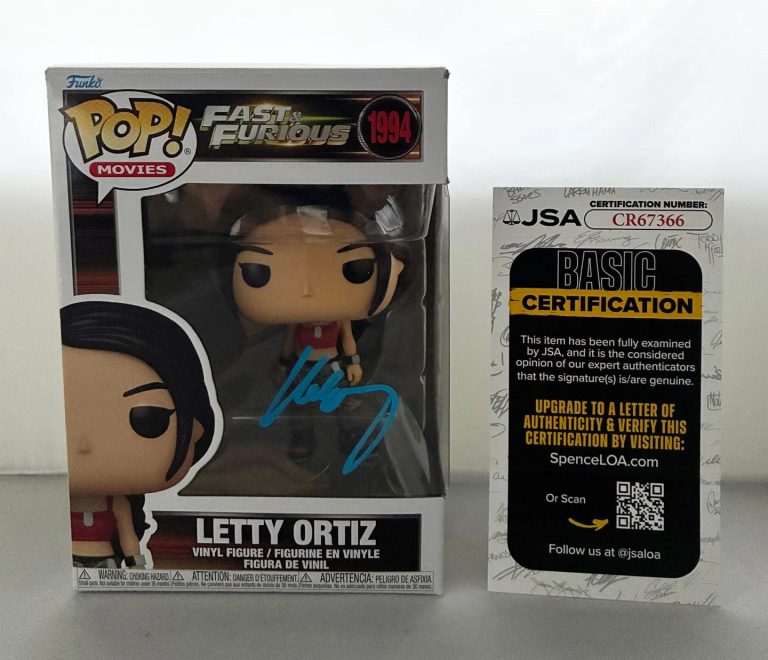 Michelle Rodriguez Signed Funko Pop Letty Ortiz Fast & Furious JSA 7 COA