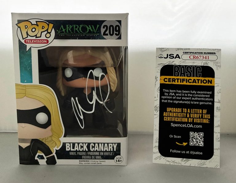 Katie Cassidy Signed Funko Pop Black Canary Arrow JSA COA