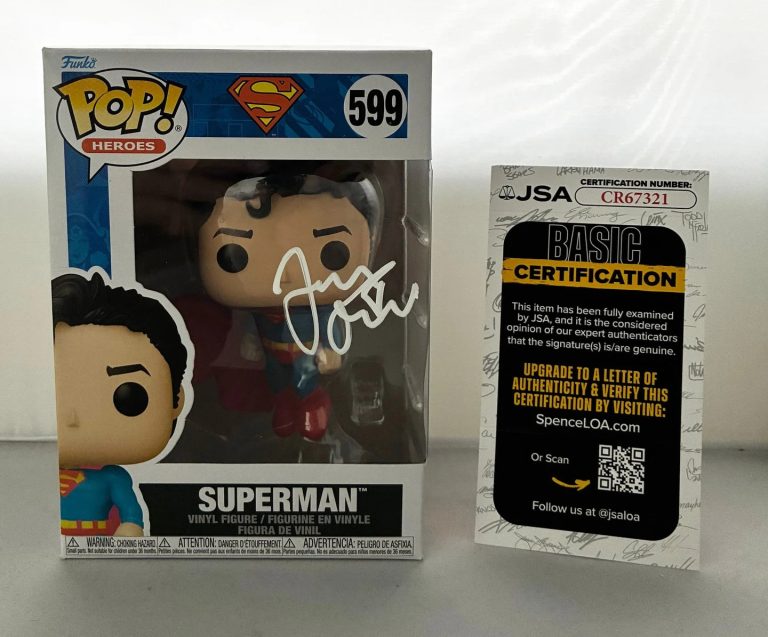 Jerry O'Connell Signed Funko Pop Superman JSA 1 COA