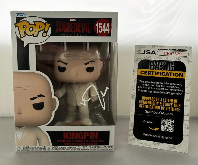 Vincent D'Onofrio Signed Funko Pop Kingpin Daredevil JSA COA