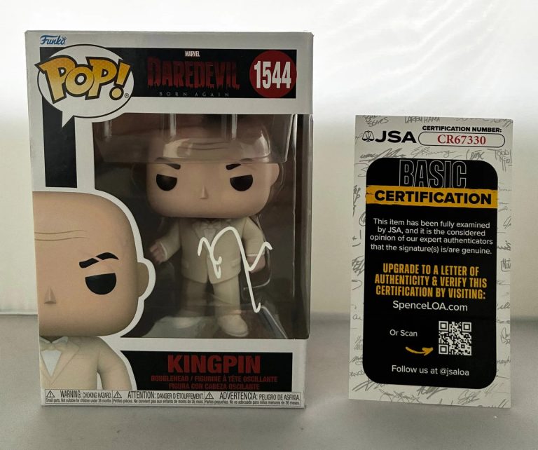 Vincent D'Onofrio Signed Funko Pop Kingpin Daredevil JSA 1 COA