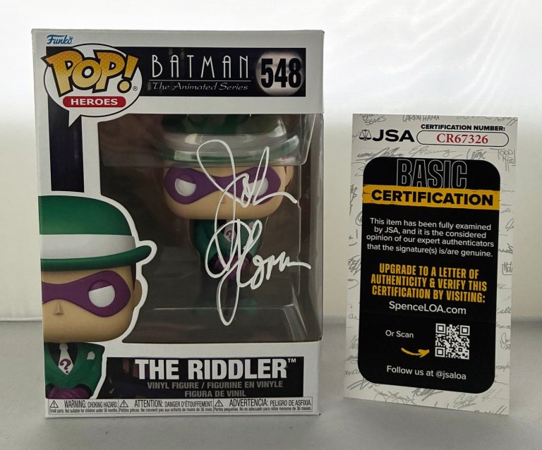 John Glover Signed Funko Pop Riddler Batman Animated Series JSA COA