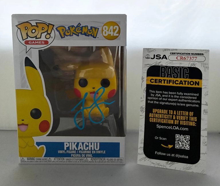 Justice Smith Signed Funko Pop Pikachu Pokemon JSA 2 COA