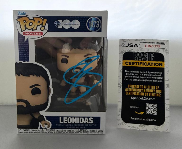 Gerard Butler Signed Funko Pop Leonidas 300 JSA 1 COA