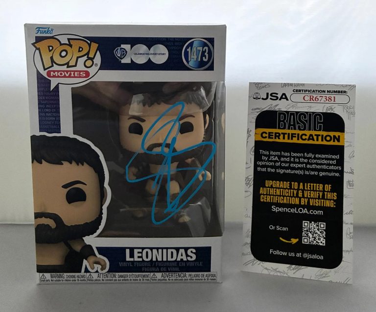Gerard Butler Signed Funko Pop Leonidas 300 JSA 2 COA