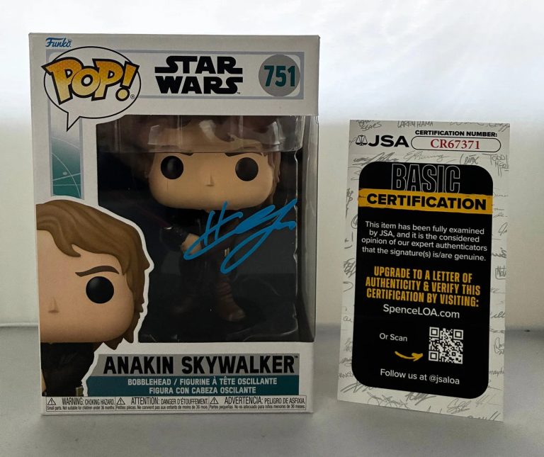 Hayden Christensen Signed Funko Pop Anakin Skywalker Star Wars JSA COA