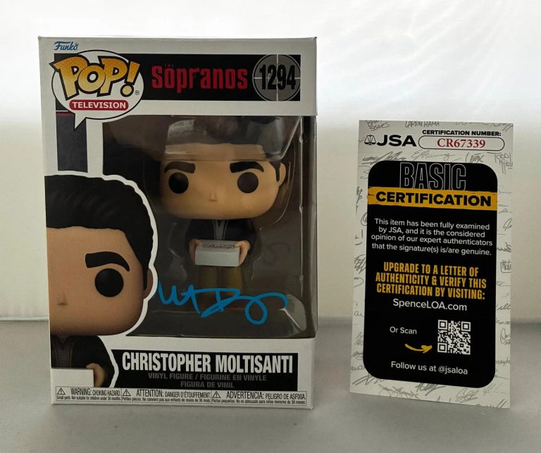 Michael Imperioli Signed Funko Pop Christopher Moltisanti Sopranos JSA COA