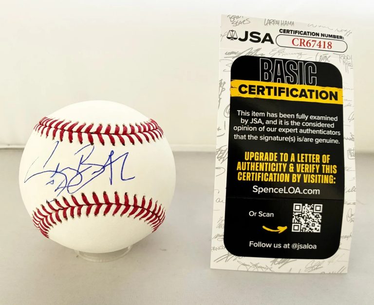 Gerard Butler Signed Baseball 300 JSA COA