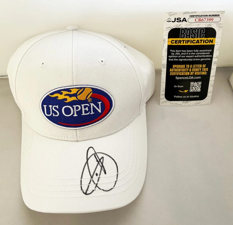 Novak Djokovic Signed Hat US Open Champion JSA COA
