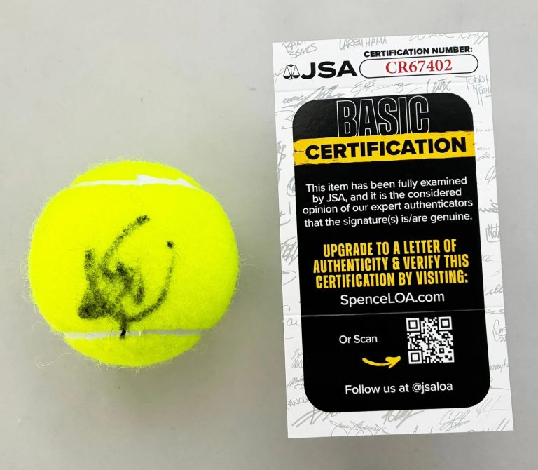 Novak Djokovic Signed Tennis Ball JSA COA