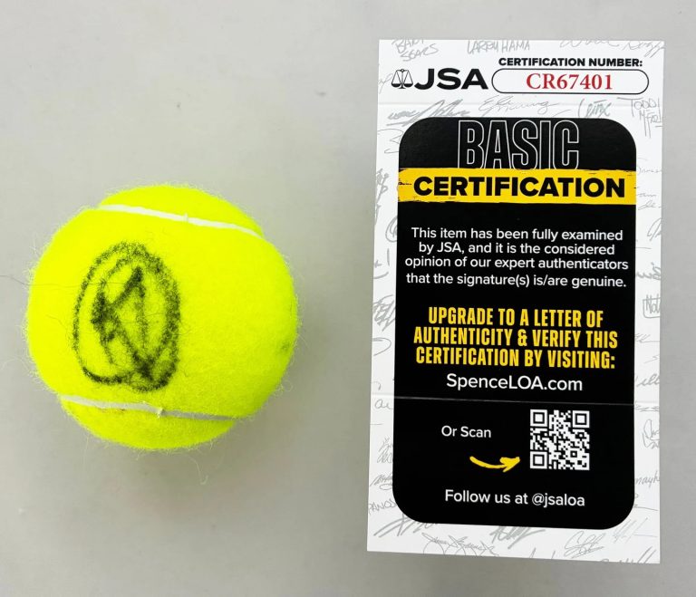 Novak Djokovic Signed Tennis Ball JSA 1 COA