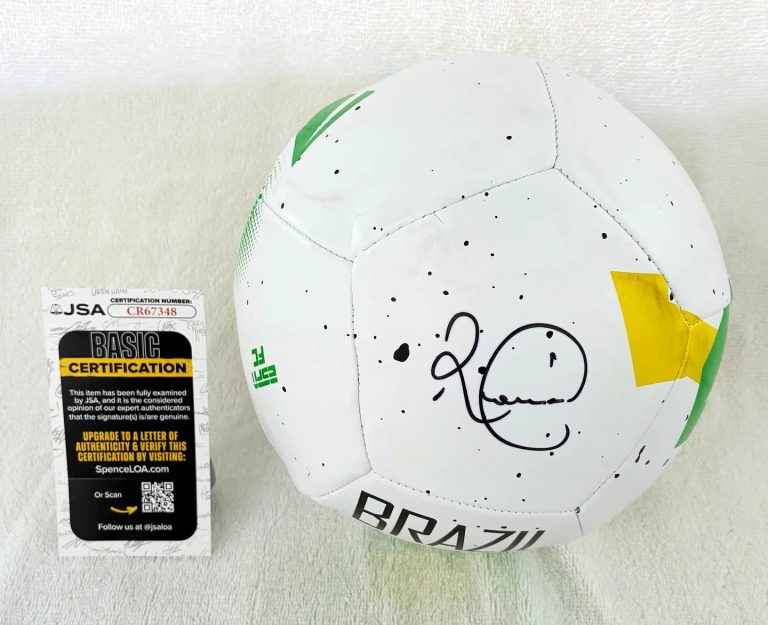 Romario Signed Soccer Ball Brazil World Cup Champion JSA COA