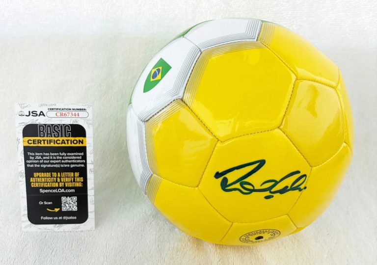 Ronaldo Nazario Signed Soccer Ball Brazil World Cup Champion JSA COA