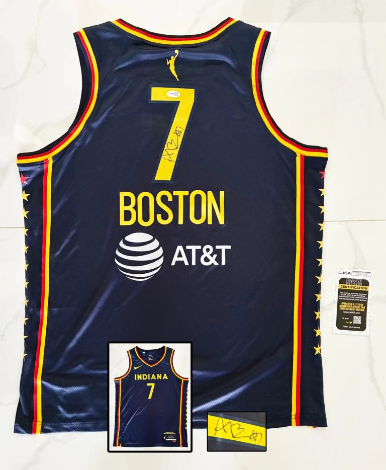 Aliyah Boston Signed Jersey WNBA Indiana Fever JSA COA