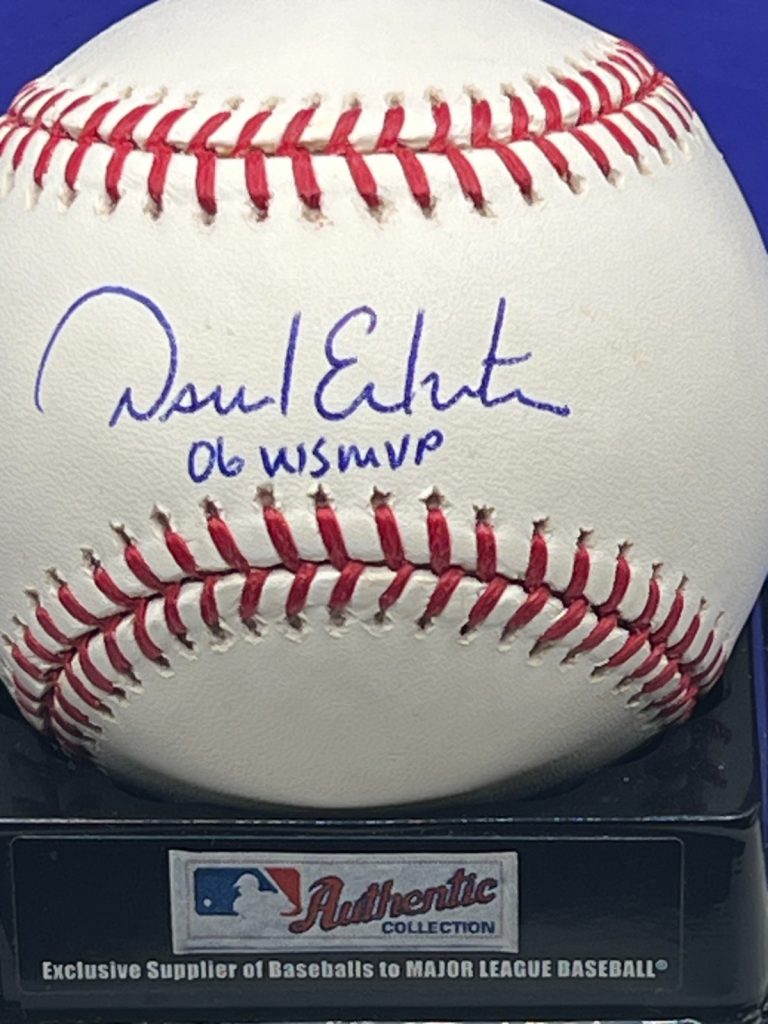 DAVID ECKSTEIN  ST. LOUIS CARDINALS 06 WS MVP  SIGNED 2006 WS OML BASEBALL