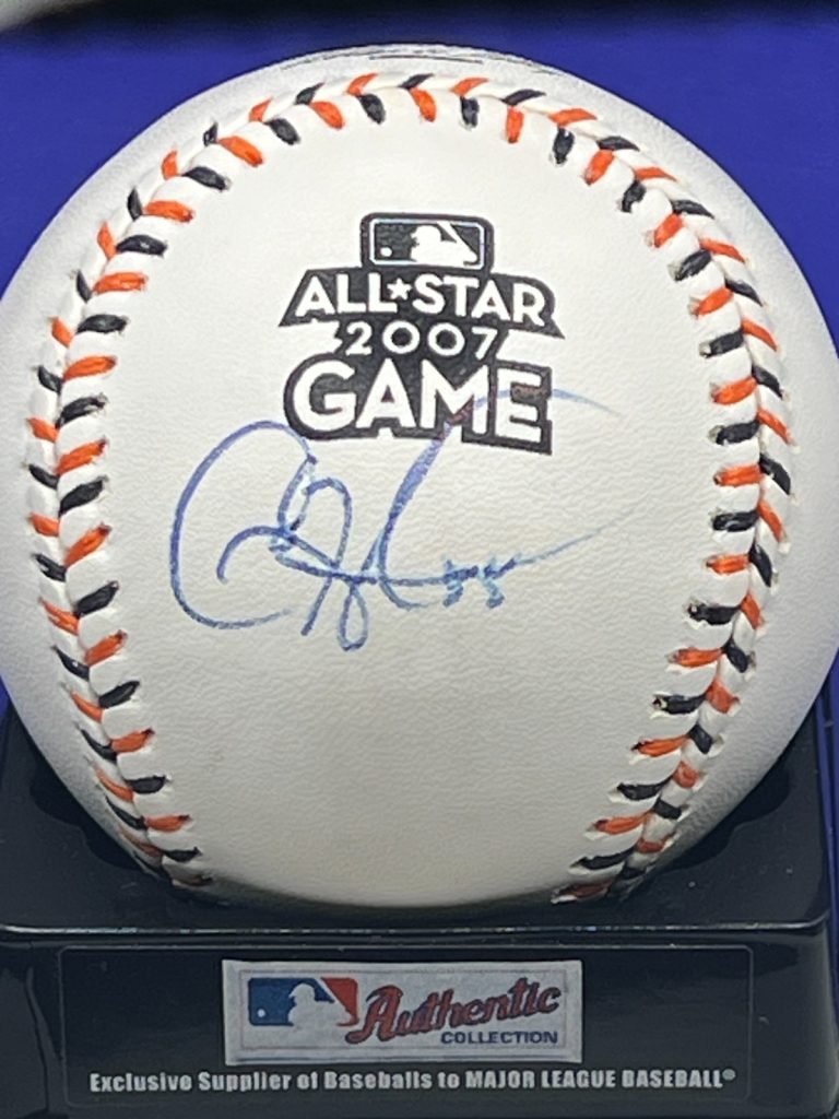 COLE HAMELS PHILADELPHIA PHILLIES  SIGNED 2007 ALL STAR GAME OML BASEBALL
