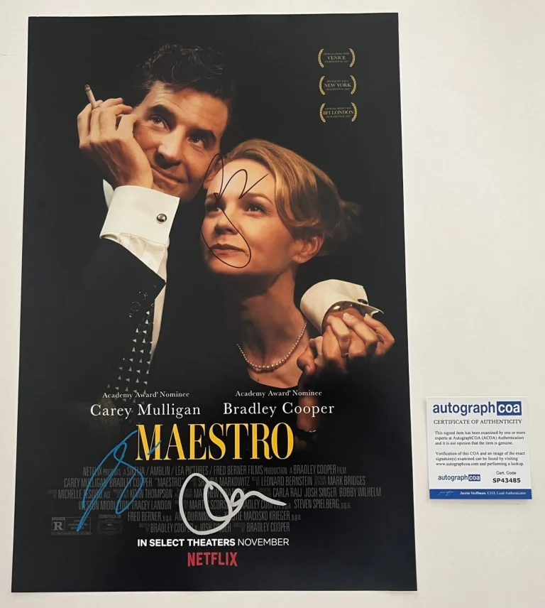 MAESTRO SIGNED 12x18 PHOTO BRADLEY COOPER +2 w/EXACT VIDEO PROOF & AUTOGRAPH COA