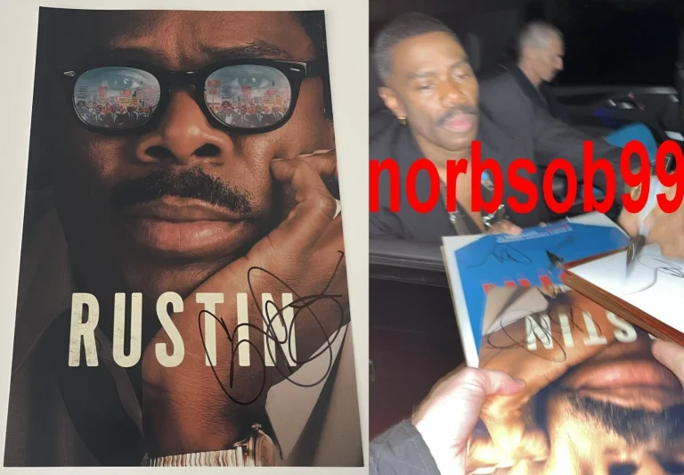 COLMAN DOMINGO SIGNED AUTOGRAPH RUSTIN 12x18 PHOTO A w/EXACT PROOF & BECKETT COA