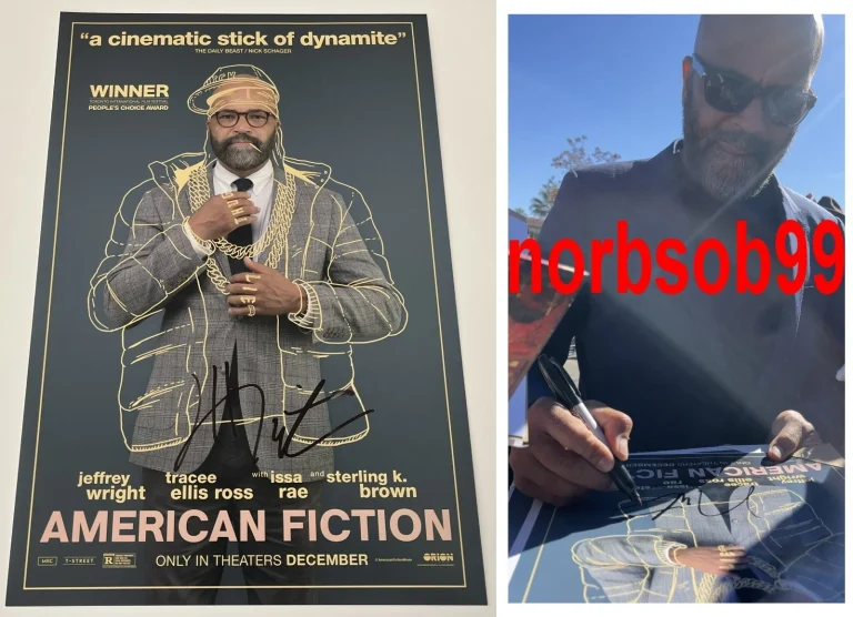 JEFFREY WRIGHT SIGNED AMERICAN FICTION 12x18 PHOTO B w/EXACT PROOF & BECKETT COA