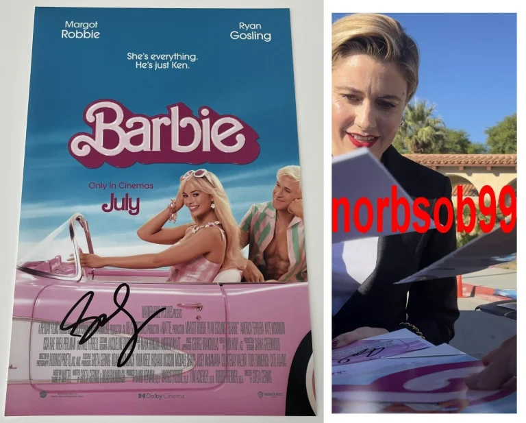 GRETA GERWIG SIGNED AUTOGRAPH BARBIE 12x18 PHOTO A w/EXACT PROOF & BECKETT COA