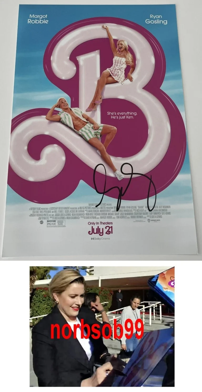 GRETA GERWIG SIGNED AUTOGRAPH BARBIE 12x18 PHOTO D w/EXACT PROOF & BECKETT COA