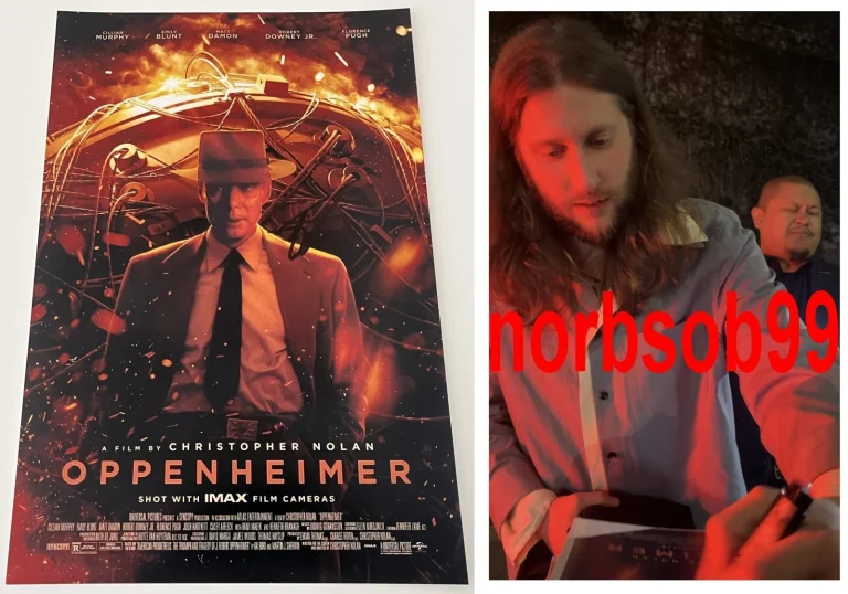 LUDWIG GORANSSON SIGNED OPPENHEIMER 12x18 PHOTO C w/EXACT PROOF & BECKETT COA