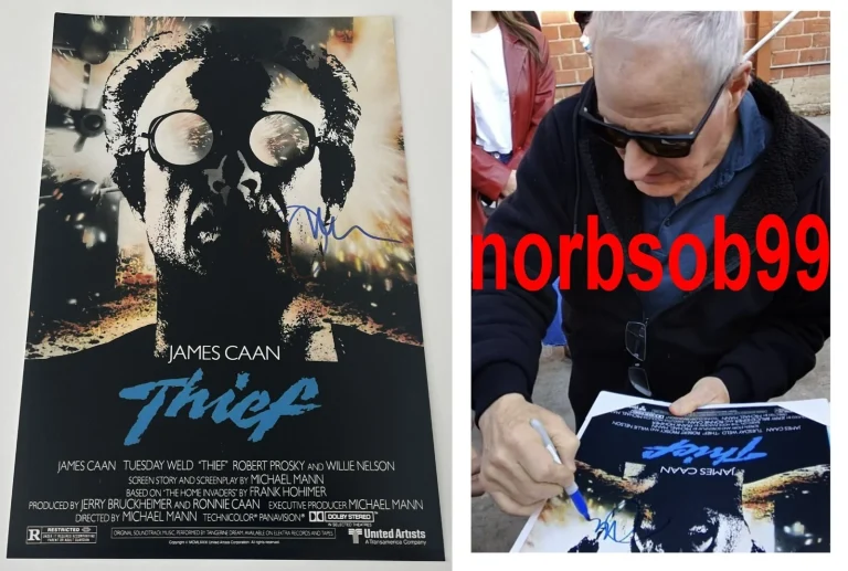 MICHAEL MANN SIGNED THIEF 12x18 PHOTO POSTER w/EXACT VIDEO PROOF & BECKETT COA
