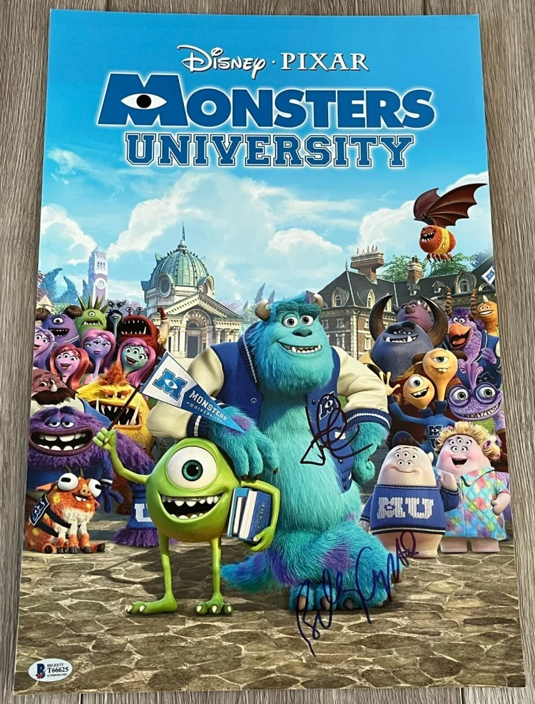 JOHN GOODMAN & BILLY CRYSTAL SIGNED MONSTERS UNIVERSITY 12x18 PHOTO BECKETT COA