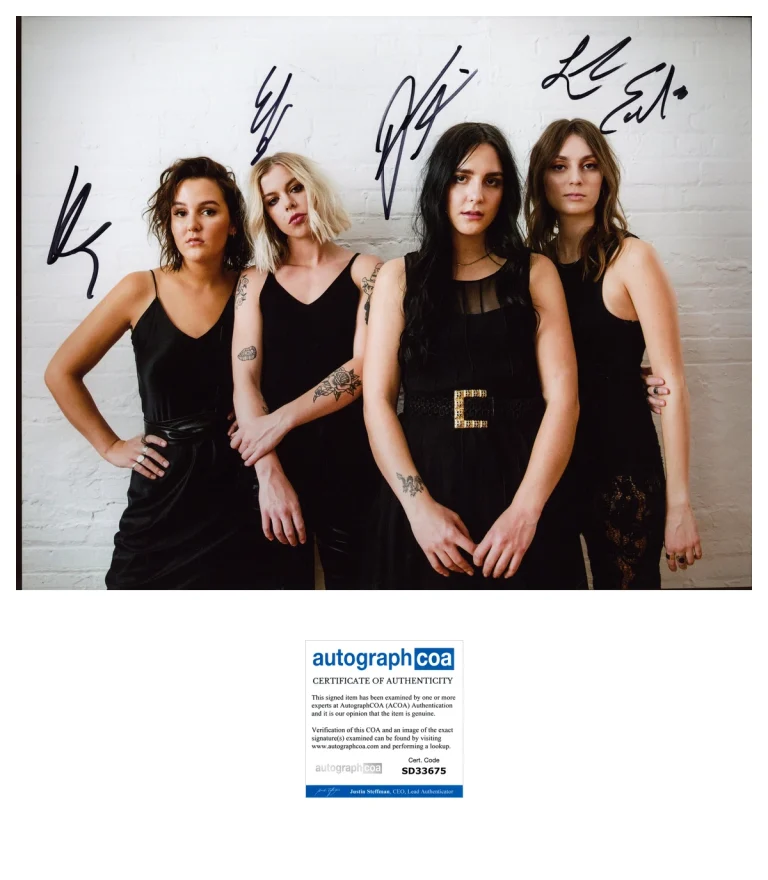 THE BEACHES GIRL ROCK BAND SIGNED AUTOGRAPH 11x14 PHOTO B w/PROOF & COA ACOA