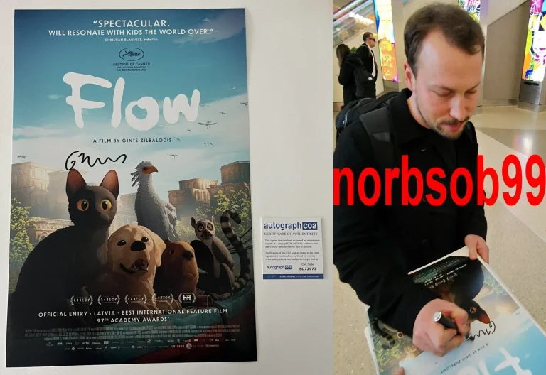 GINTS ZILBALODIS SIGNED FLOW 12x18 PHOTO wEXACT VIDEO PROOF & AUTOGRAPH ACOA COA