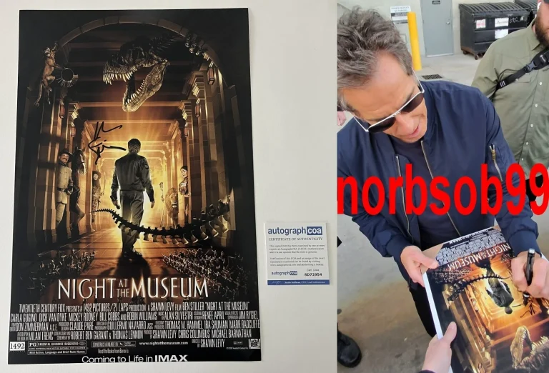 BEN STILLER SIGNED NIGHT AT THE MUSEUM 12x18 PHOTO w/EXACT VIDEO PROOF & COA