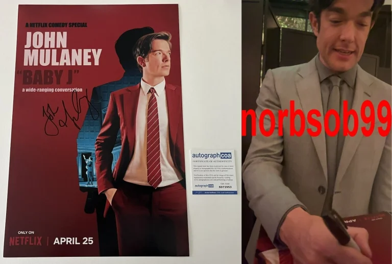 JOHN MULANEY SIGNED AUTOGRAPH BABY J 12x18 PHOTO w/EXACT VIDEO PROOF & ACOA COA