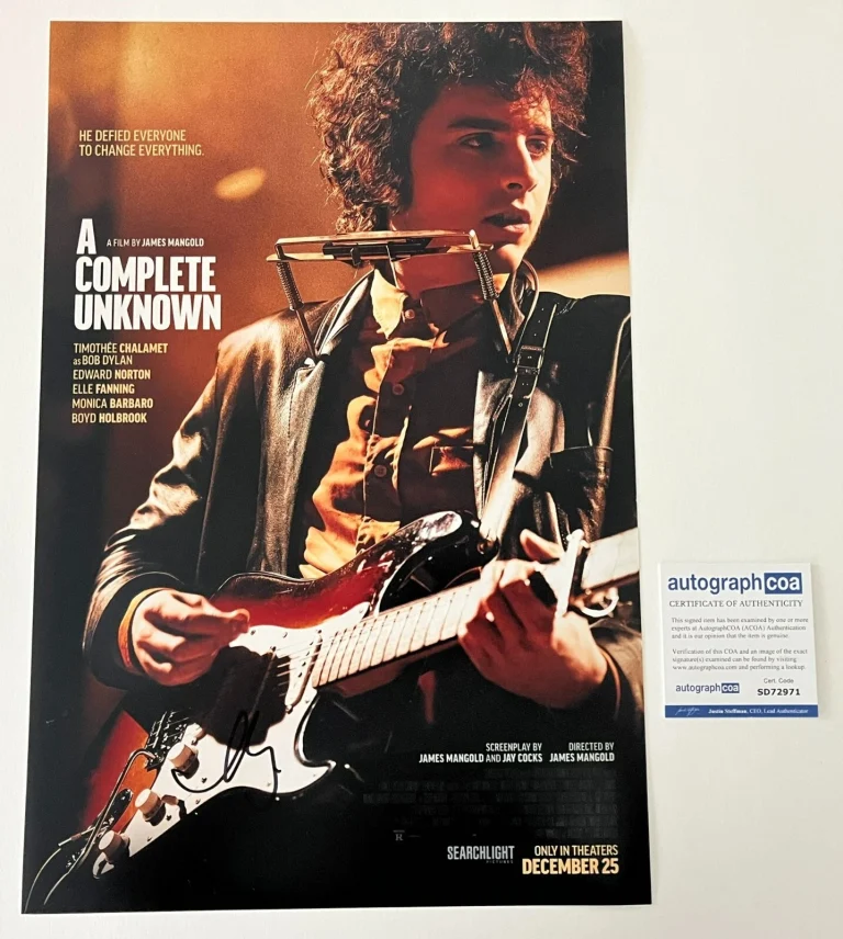 MONICA BARBARO A COMPLETE UNKNOWN SIGNED 12x18 PHOTO w/EXACT VIDEO PROOF & COA
