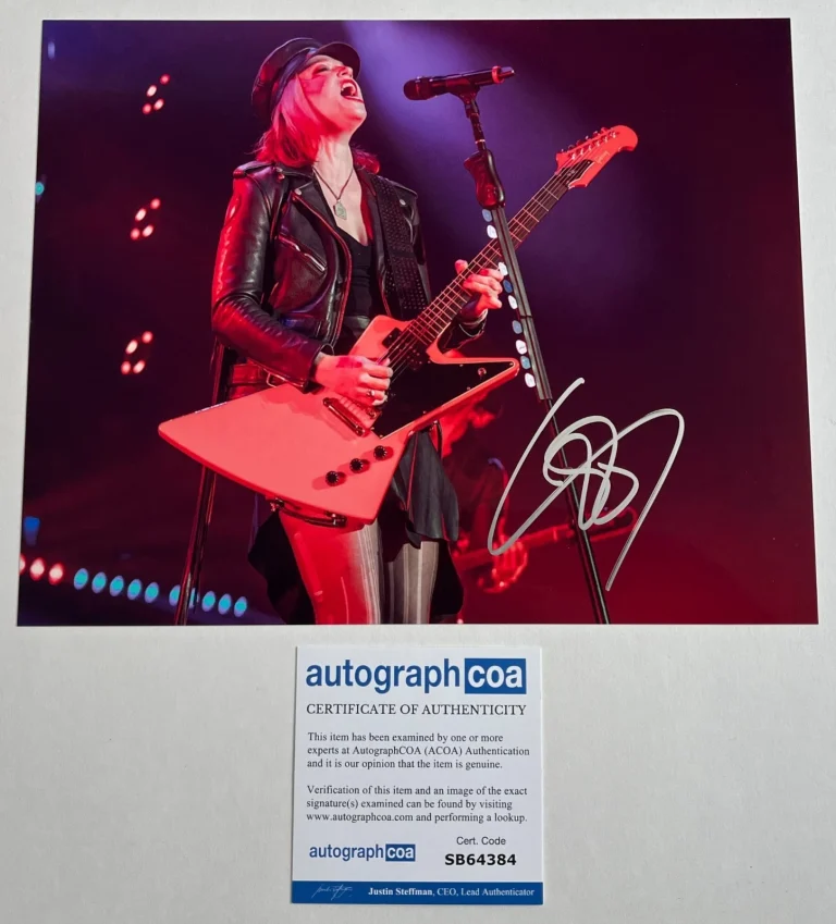 LIZZY LZZY HALE SIGNED AUTOGRAPH HALESTORM 8x10 PHOTO A w/PROOF & ACOA COA